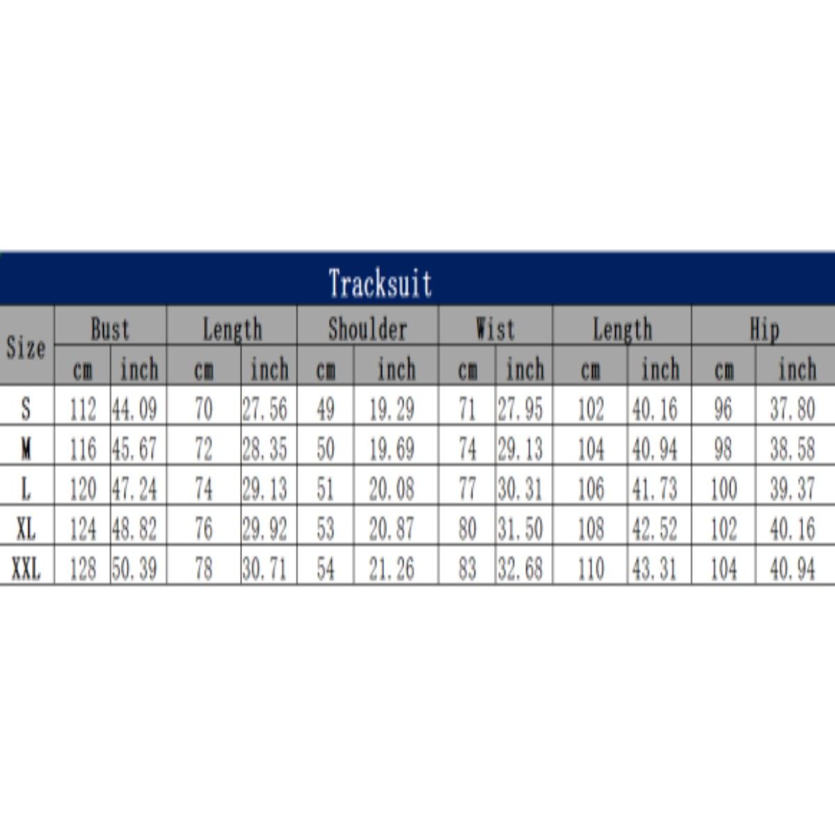 Men's Casual Two-Piece Suits Zipper Top Pants Sets Double Shoulder Striped Sportswear